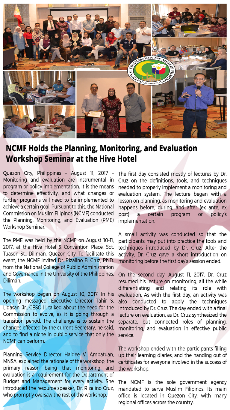 NCMF holds PME Seminar